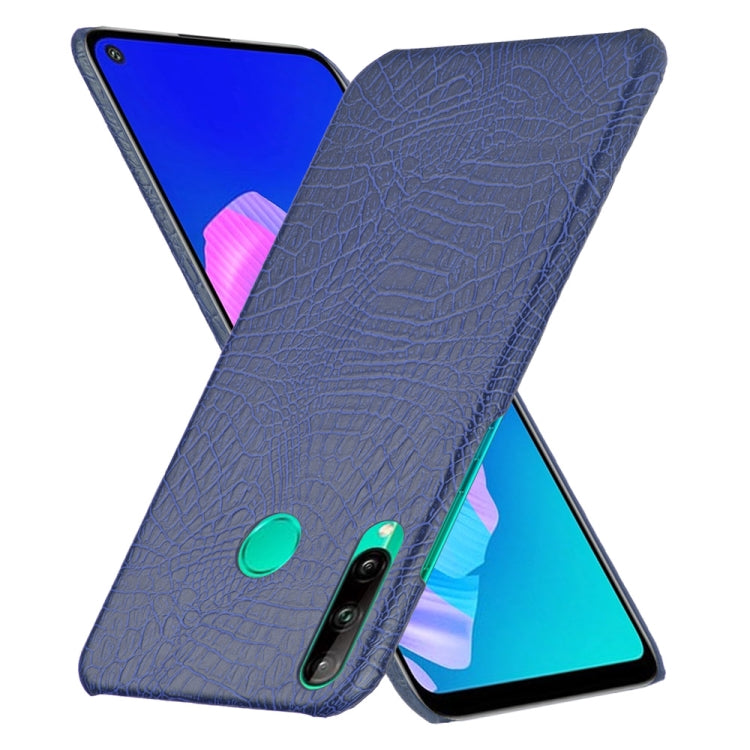 For Huawei P40 lite E/Y7p Shockproof Shockproof Crocodile Texture PC + PU Case