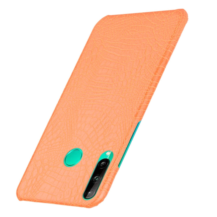 For Huawei P40 lite E/Y7p Shockproof Shockproof Crocodile Texture PC + PU Case