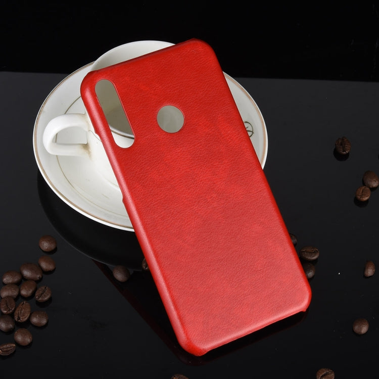 For Huawei P40 lite E/Y7p Shockproof Litchi Texture PC + PU Case