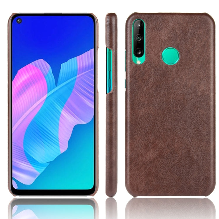For Huawei P40 lite E/Y7p Shockproof Litchi Texture PC + PU Case