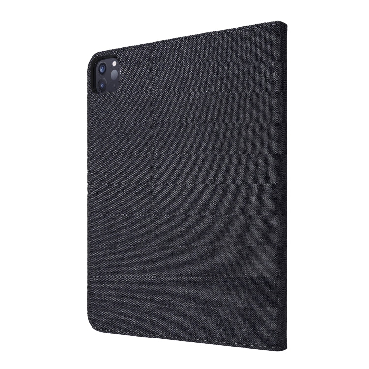 For iPad Pro 11(2020) Horizontal Flip TPU + Fabric PU Leather Protective Tablet Case with Name Card Clip