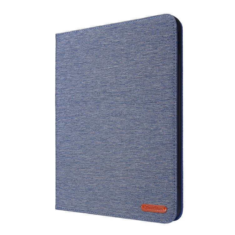 For iPad Pro 11(2020) Horizontal Flip TPU + Fabric PU Leather Protective Tablet Case with Name Card Clip