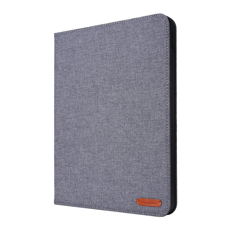 For iPad Pro 11(2020) Horizontal Flip TPU + Fabric PU Leather Protective Tablet Case with Name Card Clip