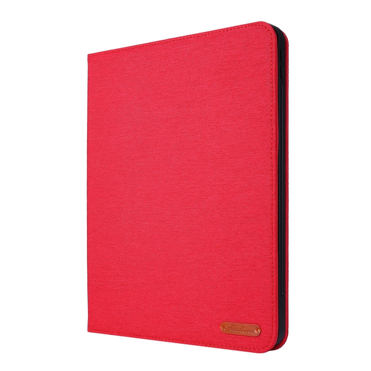 For iPad Pro 11(2020) Horizontal Flip TPU + Fabric PU Leather Protective Tablet Case with Name Card Clip