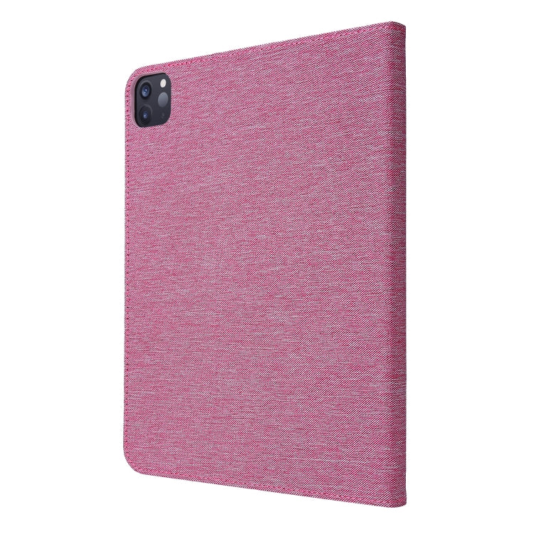 For iPad Pro 11(2020) Horizontal Flip TPU + Fabric PU Leather Protective Tablet Case with Name Card Clip