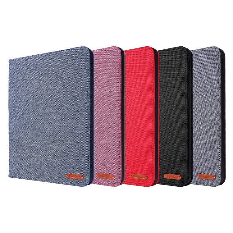 For iPad Pro 11(2020) Horizontal Flip TPU + Fabric PU Leather Protective Tablet Case with Name Card Clip