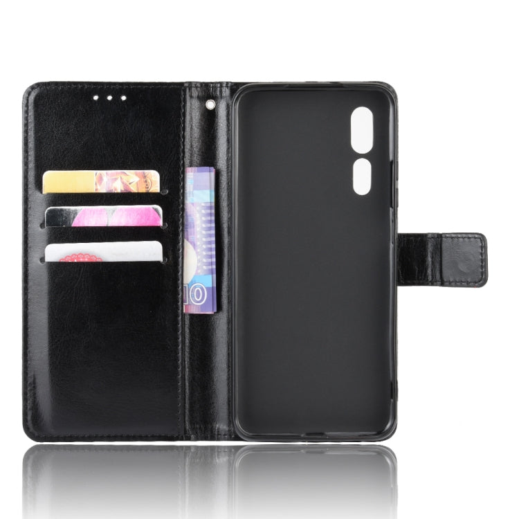 For ZTE Axon 10 Pro/Axon 10 Pro 5G/A2020 Pro Retro Crazy Horse Texture Horizontal Flip Leather Case , with Holder & Card Slots & Photo Frame