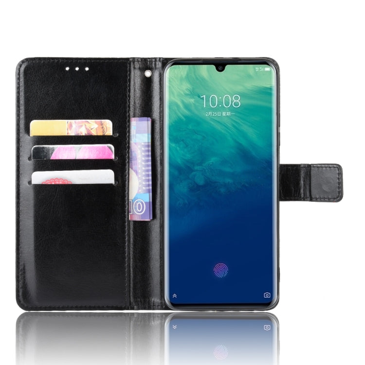 For ZTE Axon 10 Pro/Axon 10 Pro 5G/A2020 Pro Retro Crazy Horse Texture Horizontal Flip Leather Case , with Holder & Card Slots & Photo Frame