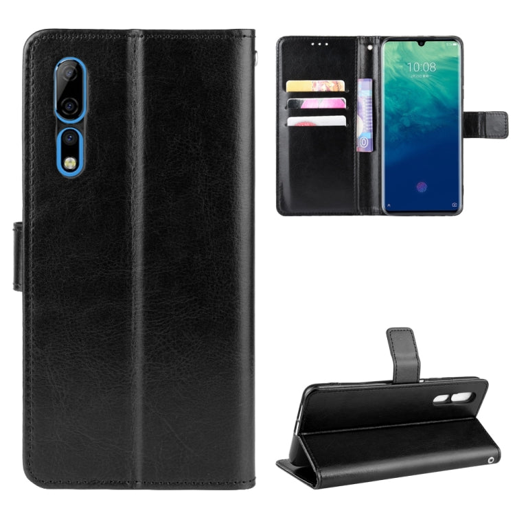For ZTE Axon 10 Pro/Axon 10 Pro 5G/A2020 Pro Retro Crazy Horse Texture Horizontal Flip Leather Case , with Holder & Card Slots & Photo Frame