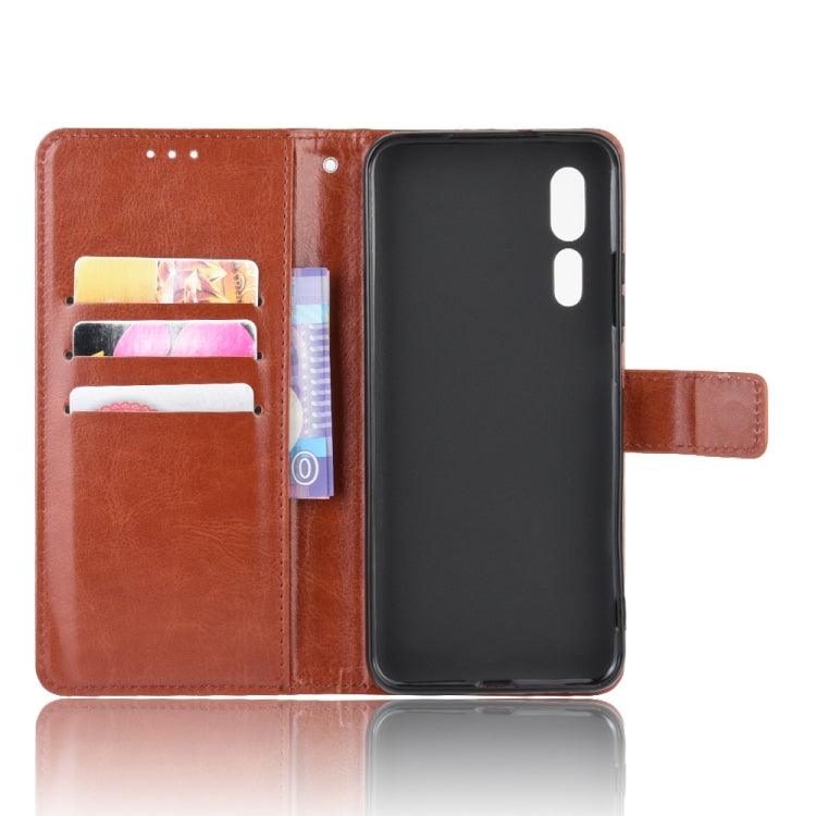 For ZTE Axon 10 Pro/Axon 10 Pro 5G/A2020 Pro Retro Crazy Horse Texture Horizontal Flip Leather Case , with Holder & Card Slots & Photo Frame