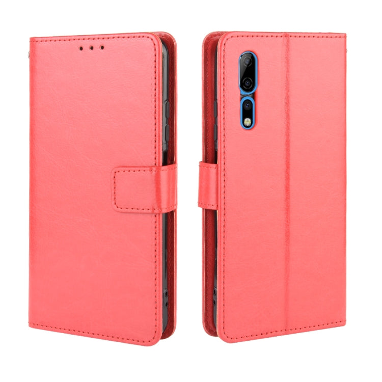 For ZTE Axon 10 Pro/Axon 10 Pro 5G/A2020 Pro Retro Crazy Horse Texture Horizontal Flip Leather Case , with Holder & Card Slots & Photo Frame