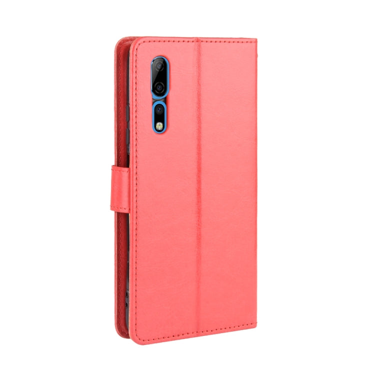 For ZTE Axon 10 Pro/Axon 10 Pro 5G/A2020 Pro Retro Crazy Horse Texture Horizontal Flip Leather Case , with Holder & Card Slots & Photo Frame