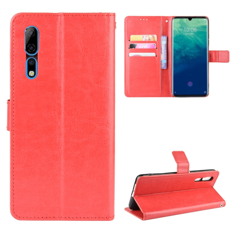 For ZTE Axon 10 Pro/Axon 10 Pro 5G/A2020 Pro Retro Crazy Horse Texture Horizontal Flip Leather Case , with Holder & Card Slots & Photo Frame