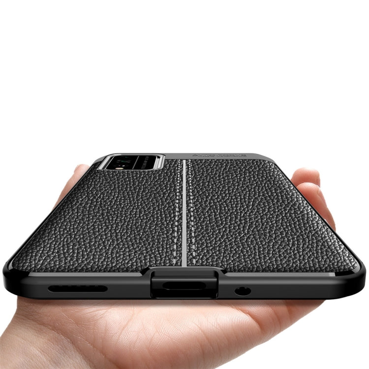 For Huawei Honor Play 4T Pro Litchi Texture TPU Shockproof Case