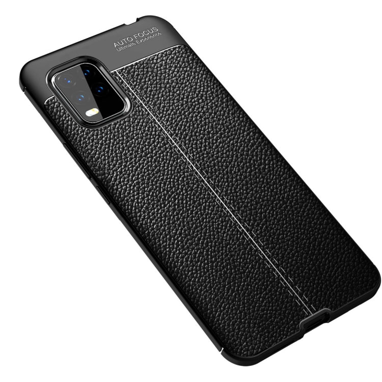 For Xiaomi 10 Lite Litchi Texture TPU Shockproof Case