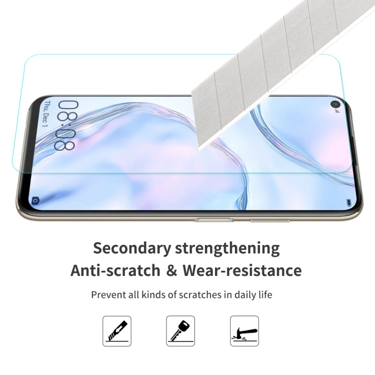 For Huawei Nova 6 SE/P40 Lite ENKAY Hat-prince 0.26mm 9H 2.5D Curved Edge Tempered Glass Film