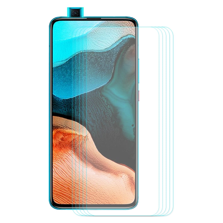 For Xiaomi Redmi K30/K30 Pro 5 PCS ENKAY Hat-prince 0.26mm 9H 2.5D Curved Edge Tempered Glass Film