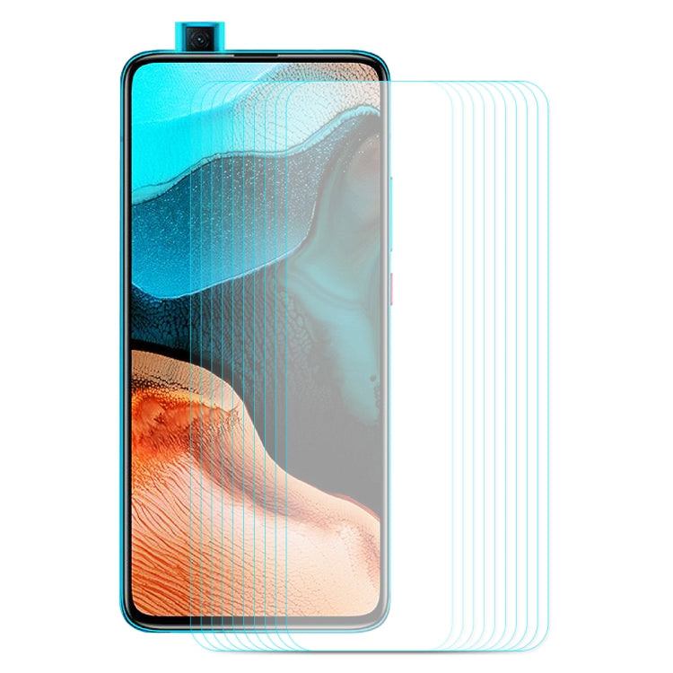 For Xiaomi Redmi K30/K30 Pro 10 PCS ENKAY Hat-Prince 0.26mm 9H 2.5D Curved Edge Tempered Glass Film