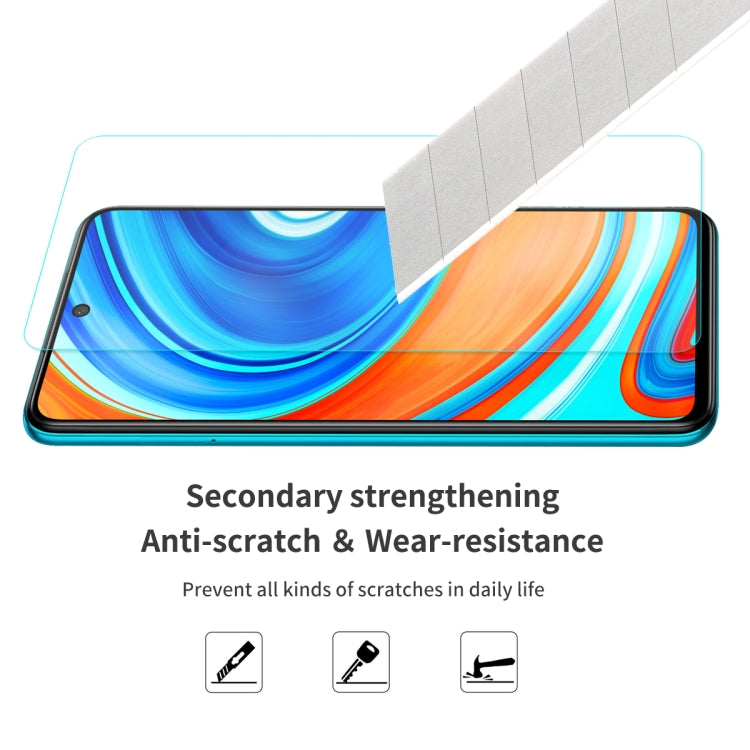 For Xiaomi Redmi Note 9 10 PCS ENKAY Hat-Prince 0.26mm 9H 2.5D Curved Edge Tempered Glass Film
