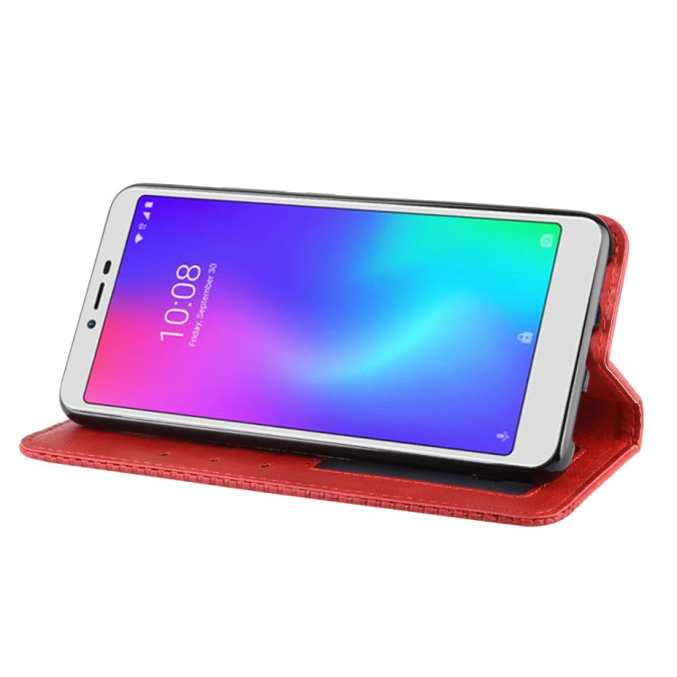 For ZTE Libero S10  Magnetic Buckle Retro Crazy Horse Texture Horizontal Flip Leather Case  , with Holder & Card Slots & Photo Frame