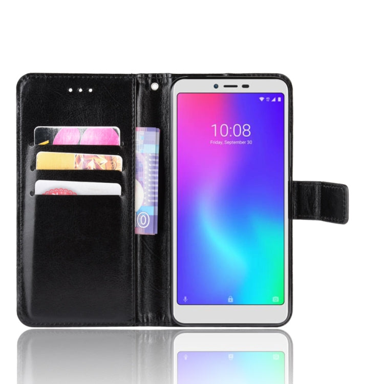 For ZTE Libero S10 Retro Crazy Horse Texture Horizontal Flip Leather Case , with Holder & Card Slots & Photo Frame