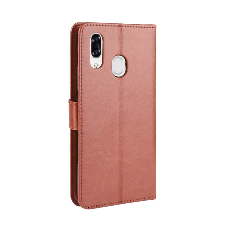 For ZTE Libero S10 Retro Crazy Horse Texture Horizontal Flip Leather Case , with Holder & Card Slots & Photo Frame