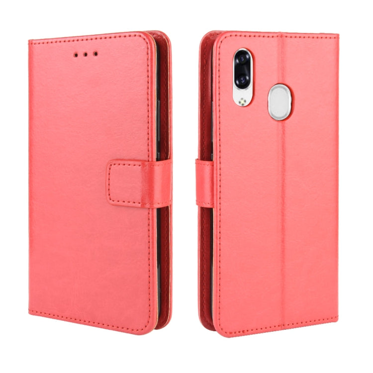 For ZTE Libero S10 Retro Crazy Horse Texture Horizontal Flip Leather Case , with Holder & Card Slots & Photo Frame