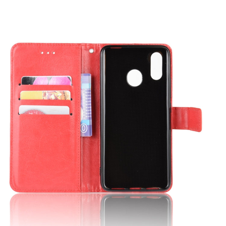 For ZTE Libero S10 Retro Crazy Horse Texture Horizontal Flip Leather Case , with Holder & Card Slots & Photo Frame
