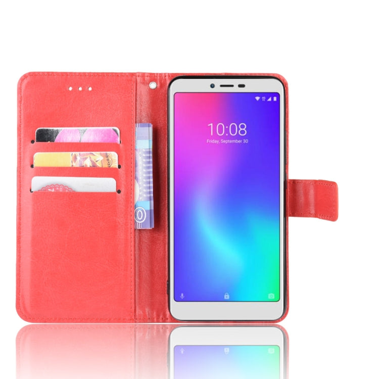 For ZTE Libero S10 Retro Crazy Horse Texture Horizontal Flip Leather Case , with Holder & Card Slots & Photo Frame