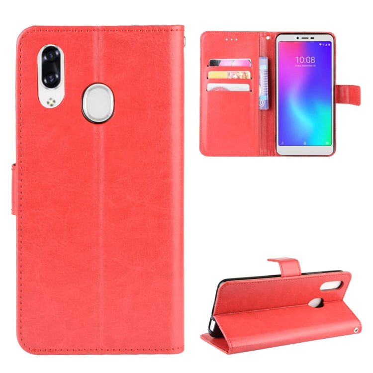 For ZTE Libero S10 Retro Crazy Horse Texture Horizontal Flip Leather Case , with Holder & Card Slots & Photo Frame