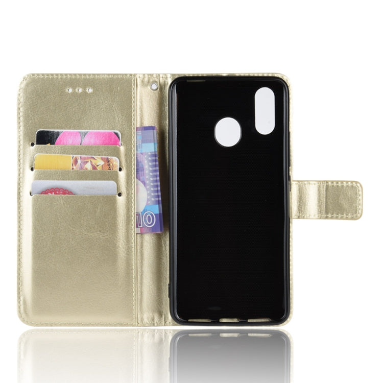 For ZTE Libero S10 Retro Crazy Horse Texture Horizontal Flip Leather Case , with Holder & Card Slots & Photo Frame