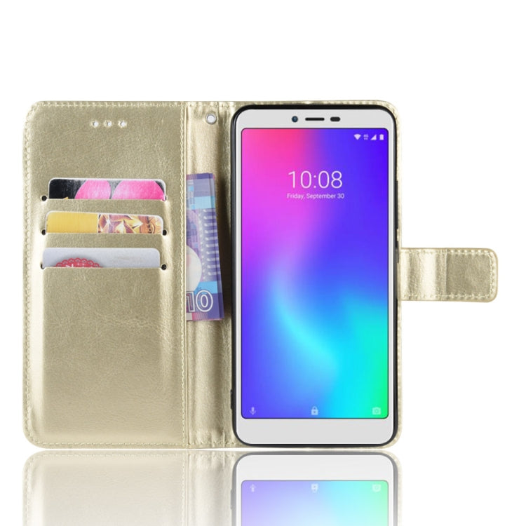 For ZTE Libero S10 Retro Crazy Horse Texture Horizontal Flip Leather Case , with Holder & Card Slots & Photo Frame