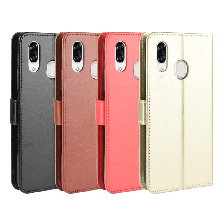 For ZTE Libero S10 Retro Crazy Horse Texture Horizontal Flip Leather Case , with Holder & Card Slots & Photo Frame