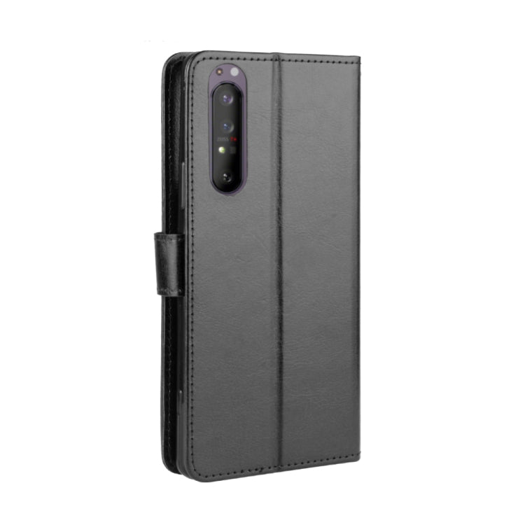 For Sony Xperia 1 II Retro Crazy Horse Texture Horizontal Flip Leather Case , with Holder & Card Slots & Photo Frame