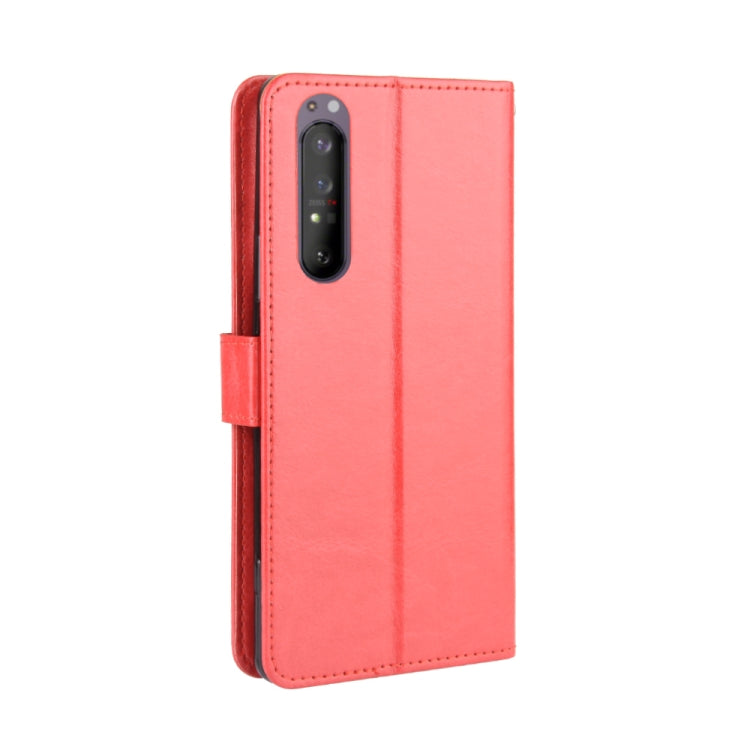 For Sony Xperia 1 II Retro Crazy Horse Texture Horizontal Flip Leather Case , with Holder & Card Slots & Photo Frame