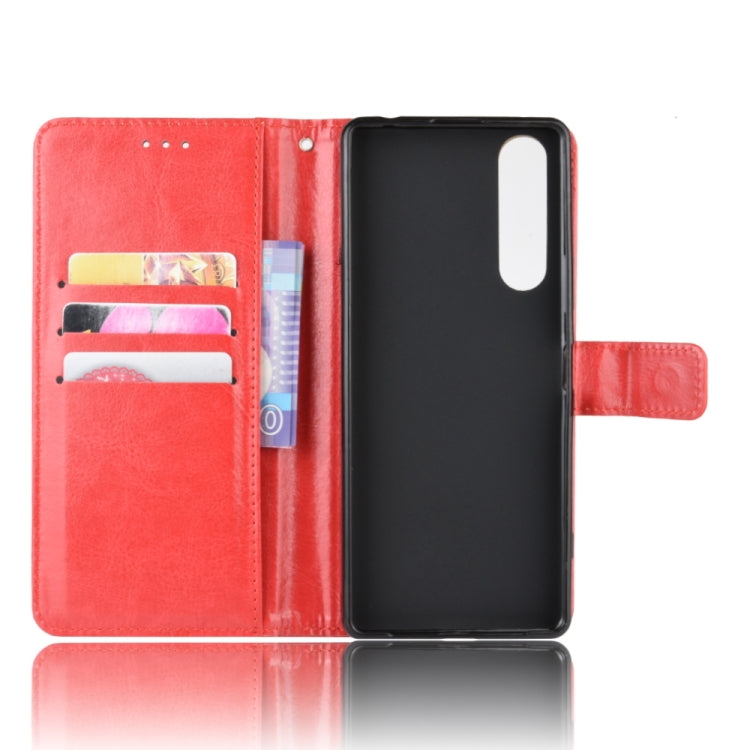 For Sony Xperia 1 II Retro Crazy Horse Texture Horizontal Flip Leather Case , with Holder & Card Slots & Photo Frame