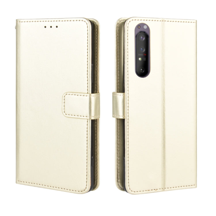 For Sony Xperia 1 II Retro Crazy Horse Texture Horizontal Flip Leather Case , with Holder & Card Slots & Photo Frame