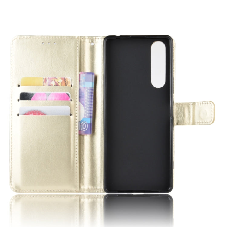 For Sony Xperia 1 II Retro Crazy Horse Texture Horizontal Flip Leather Case , with Holder & Card Slots & Photo Frame