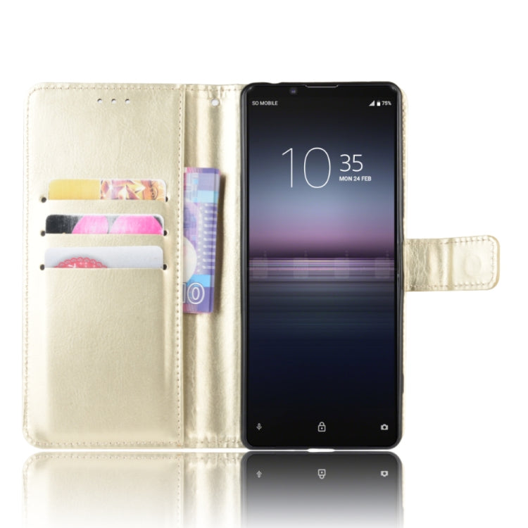For Sony Xperia 1 II Retro Crazy Horse Texture Horizontal Flip Leather Case , with Holder & Card Slots & Photo Frame