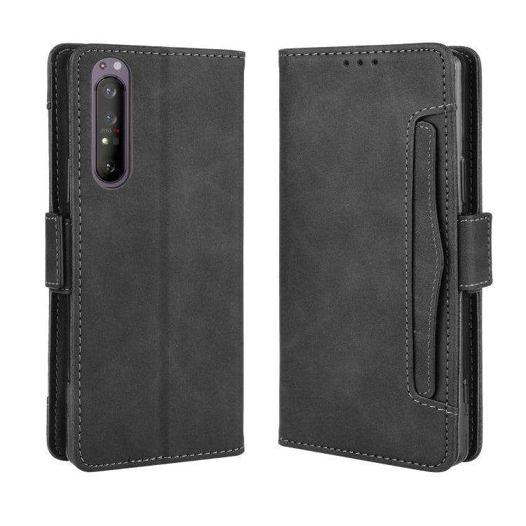 For Sony Xperia 1 II  Wallet Style Skin Feel Calf Pattern Leather Case ï¼Œwith Separate Card Slot