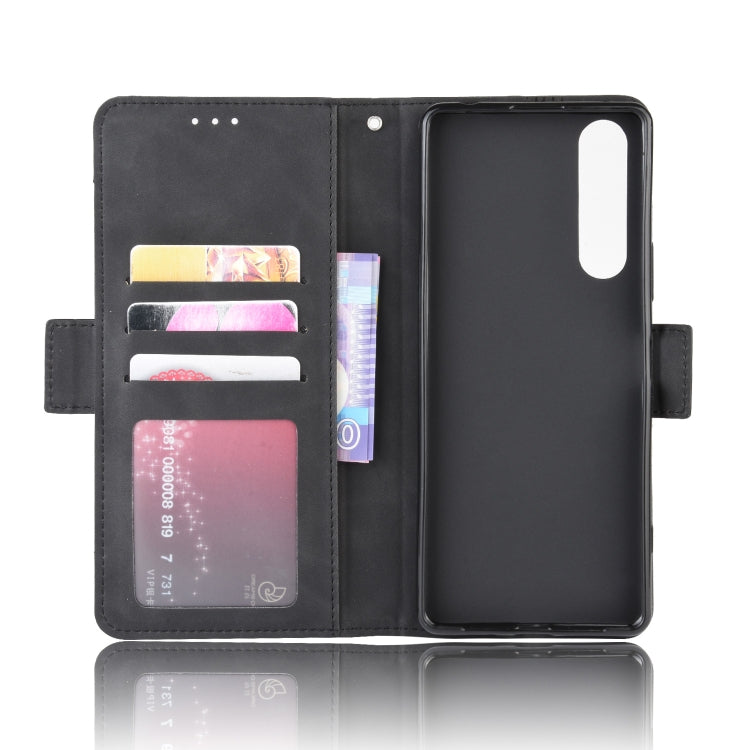 For Sony Xperia 1 II  Wallet Style Skin Feel Calf Pattern Leather Case ï¼Œwith Separate Card Slot
