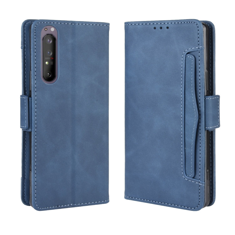For Sony Xperia 1 II  Wallet Style Skin Feel Calf Pattern Leather Case ï¼Œwith Separate Card Slot