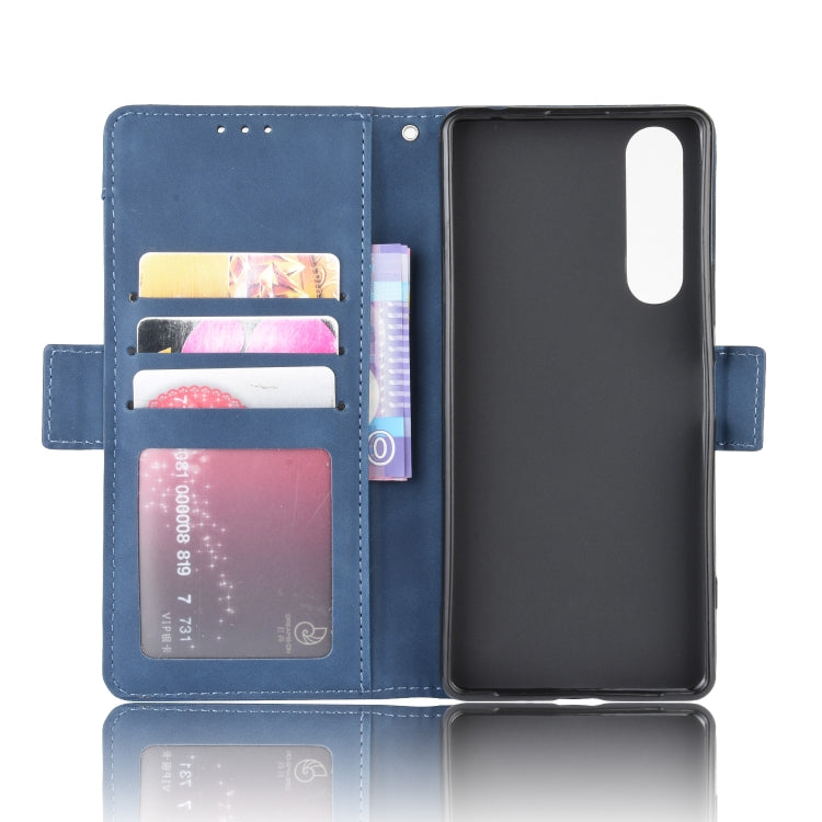 For Sony Xperia 1 II  Wallet Style Skin Feel Calf Pattern Leather Case ï¼Œwith Separate Card Slot