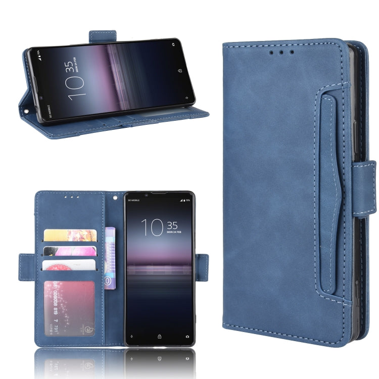 For Sony Xperia 1 II  Wallet Style Skin Feel Calf Pattern Leather Case ï¼Œwith Separate Card Slot