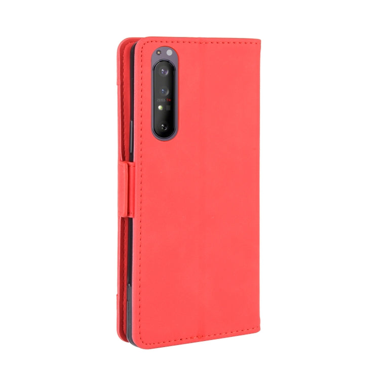 For Sony Xperia 1 II  Wallet Style Skin Feel Calf Pattern Leather Case ï¼Œwith Separate Card Slot