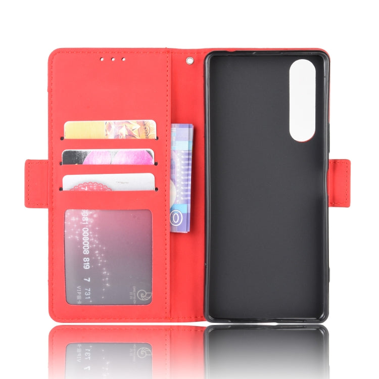 For Sony Xperia 1 II  Wallet Style Skin Feel Calf Pattern Leather Case ï¼Œwith Separate Card Slot