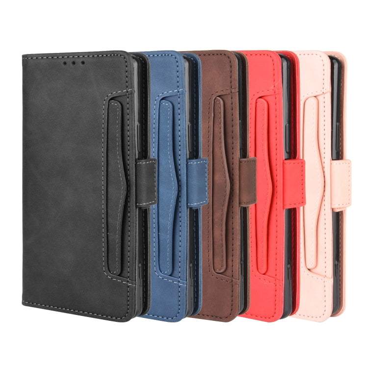 For Sony Xperia 1 II  Wallet Style Skin Feel Calf Pattern Leather Case ï¼Œwith Separate Card Slot
