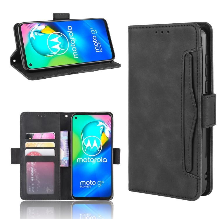 For Motorola Moto G8 Power Wallet Style Skin Feel Calf Pattern Leather Case ï¼Œwith Separate Card Slot