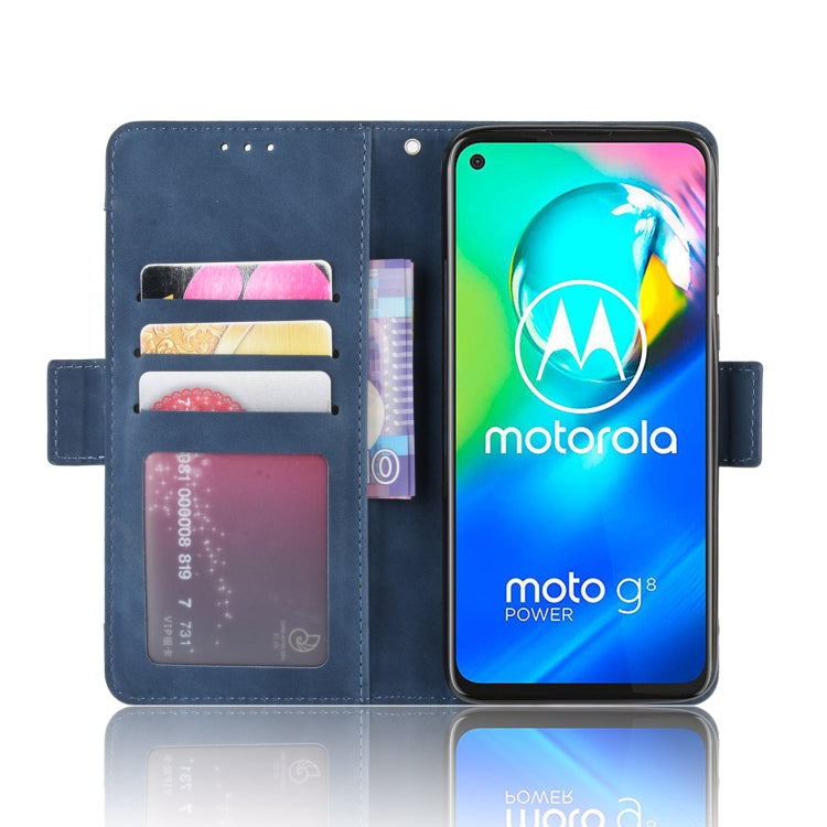 For Motorola Moto G8 Power Wallet Style Skin Feel Calf Pattern Leather Case ï¼Œwith Separate Card Slot