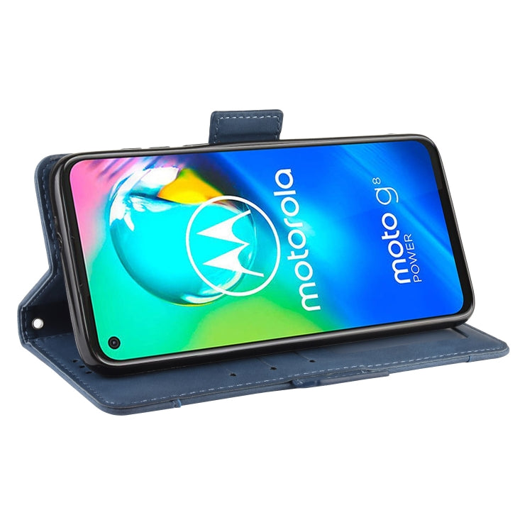 For Motorola Moto G8 Power Wallet Style Skin Feel Calf Pattern Leather Case ï¼Œwith Separate Card Slot